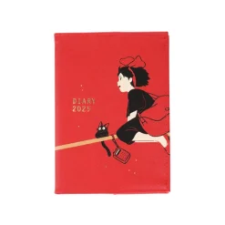 Maison Ghibli 2025 Felt Diary Kiki & Jiji on the broom - Kiki's Delivery Service