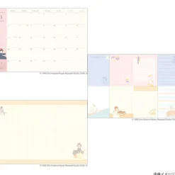 Maison Ghibli 2025 Felt Diary Kiki & Jiji on the broom - Kiki's Delivery Service