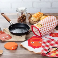 Maison Ghibli 2 pcs set Kitchen towel Calcifer - Howl's Moving Castle