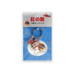 Maison Ghibli 3 pieces Key Ring Marco - Porco Rosso