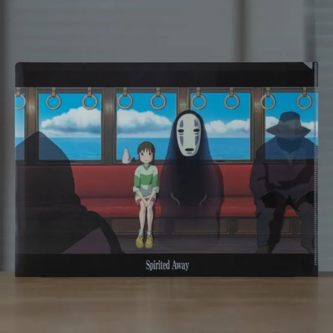 Maison Ghibli A4 Size Clear Folder On the train - Sprited Away