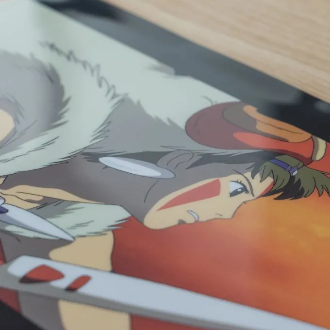 Maison Ghibli A4 Size Clear Folder The fight - Princess Mononoke