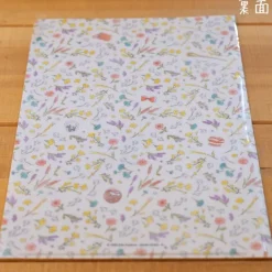 Maison Ghibli A4 size Clear with 3 flaps Flowers - Kiki’s Delivery Service