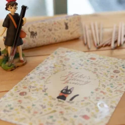 Maison Ghibli A4 size Clear with 3 flaps Flowers - Kiki’s Delivery Service