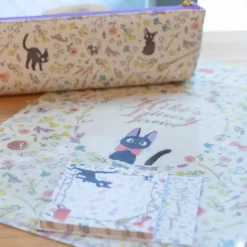 Maison Ghibli A4 size Clear with 3 flaps Flowers - Kiki’s Delivery Service