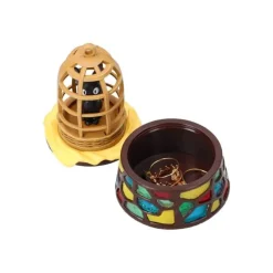 Maison Ghibli Accessory box Jiji in basket - Kiki's Delivery Service