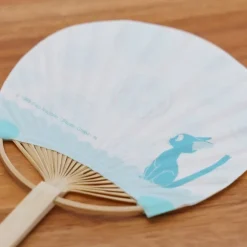 Maison Ghibli Bamboo Fan & Letter Set Jiji with Lemon - Kiki's Delivery Service