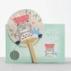 Maison Ghibli Bamboo Fan & Letter Set Totoro with Watermelon - My Neighbor Totoro