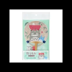 Maison Ghibli Bamboo Fan & Letter Set Totoro with Watermelon - My Neighbor Totoro