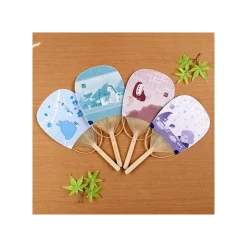 Maison Ghibli Bamboo Fan Chihiro & No Face - Spirited Away