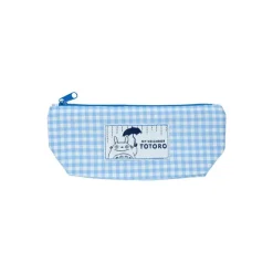 Maison Ghibli Blue checkered Pencil case - My Neighbor Totoro
