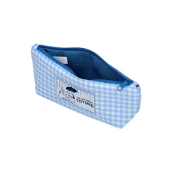 Maison Ghibli Blue checkered Pencil case - My Neighbor Totoro