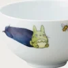 Maison Ghibli Bowl 13cm Totoro Eggplant and flower - My Neighbor Totoro
