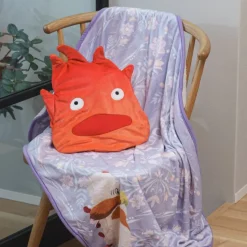 Maison Ghibli Calcifer Rolled blanket - Howl’s Moving Castle