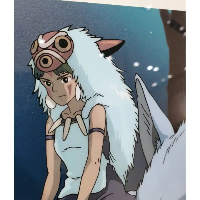 Maison Ghibli CEL ART SAN AND HIS WOLF BROTHERS - STUDIO GHIBLI