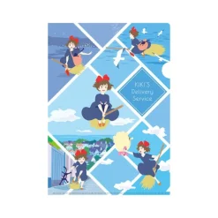 Maison Ghibli Clear File A4 Flying Kiki - Kiki's Delivery Service