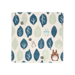Maison Ghibli Cushion Big Totoro Blue & Green leaves 45x45 cm - My Neighbour Totoro