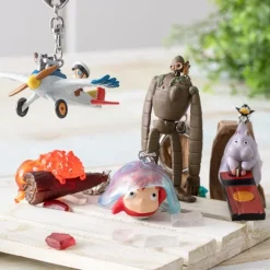 Maison Ghibli 3D Keychains Ponyo and jellyfish - Ponyo by the cliff