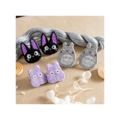 Maison Ghibli Earrings Embroidery serie Boh mouse - Sprited Away