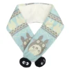 Maison Ghibli ECHARPE A POMPONS HIVER BLEU – MON VOISIN TOTORO