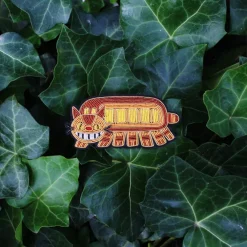 Maison Ghibli Embroidered Jewel Brooch Catbus - My Neighbor Totoro