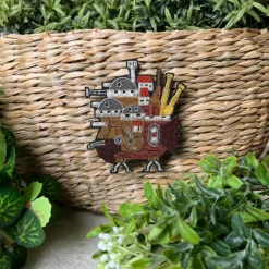 Maison Ghibli Embroidered Jewel Brooch Castle - Howl’s Moving Castle