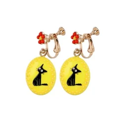 Maison Ghibli Fancy yellow earrings with clips Jiji - Kiki's Delivery Service