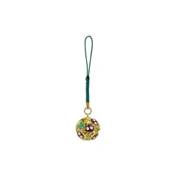 Maison Ghibli Golden Ring Bell Strap Sooot Sprites & Clover - My Neighbor Totoro