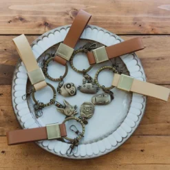 Maison Ghibli Leather Key Chain Marco - Porco Rosso