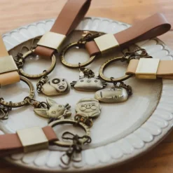 Maison Ghibli Leather Key Chain Marco - Porco Rosso