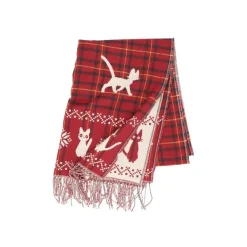 Maison Ghibli Stole With Button Jiji Check Pattern - Kiki's Delivery Service