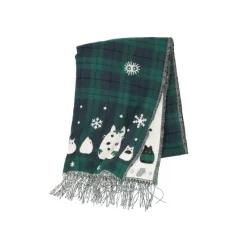 Maison Ghibli Stole With Button Totoro Check Pattern - My Neighbor Tororo