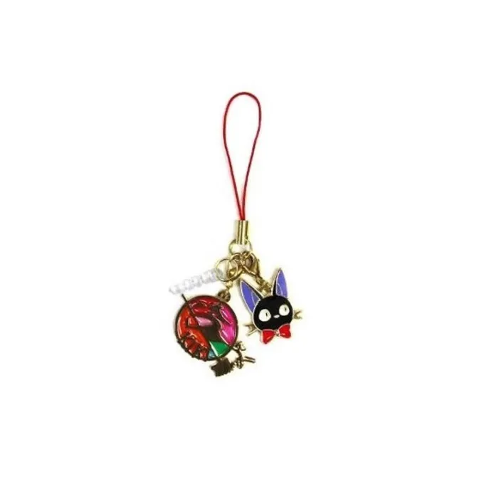 Maison Ghibli Strap Stained Glass Style Jiji Gold - Kiki's Delivery Service