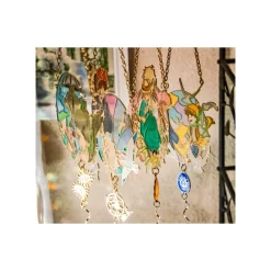 Maison Ghibli Sun catcher Stained glass Sheeta & Pazu - Castle in the Sky