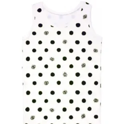 Maison Ghibli TANK TOP TOTORO KUROSUKE WHITE DOTS (WOMEN)-MY NEIGHBOR TOTORO
