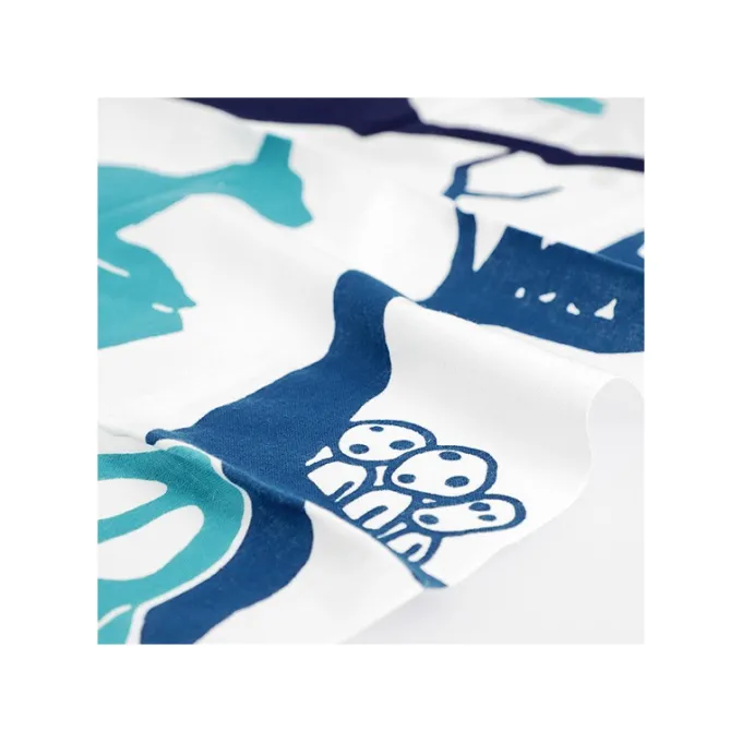 Maison Ghibli Tenugui Ashitaka and Yakul - Princess Mononoke