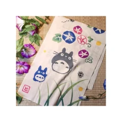 Maison Ghibli Tenugui Morning glory & firefly - My Neighbor Totoro