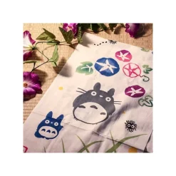 Maison Ghibli Tenugui Morning glory & firefly - My Neighbor Totoro