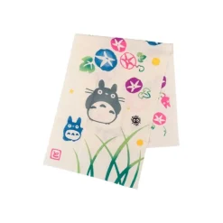 Maison Ghibli Tenugui Morning glory & firefly - My Neighbor Totoro