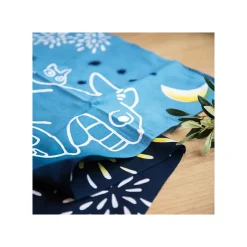 Maison Ghibli Tenugui Totoro Flying Fireworks - My Neighbor Totoro