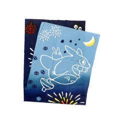 Maison Ghibli Tenugui Totoro Flying Fireworks - My Neighbor Totoro