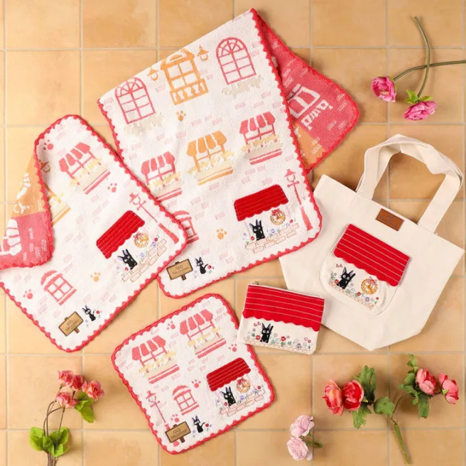 Maison Ghibli Tote bag Jiji in the flowers - Kiki's Delivery Service