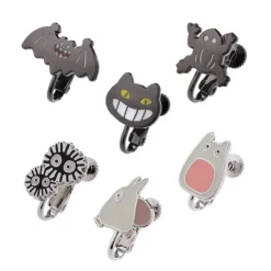 Maison Ghibli Totoro opening Clipped Earrings set of 6 - My Neighbor Totoro