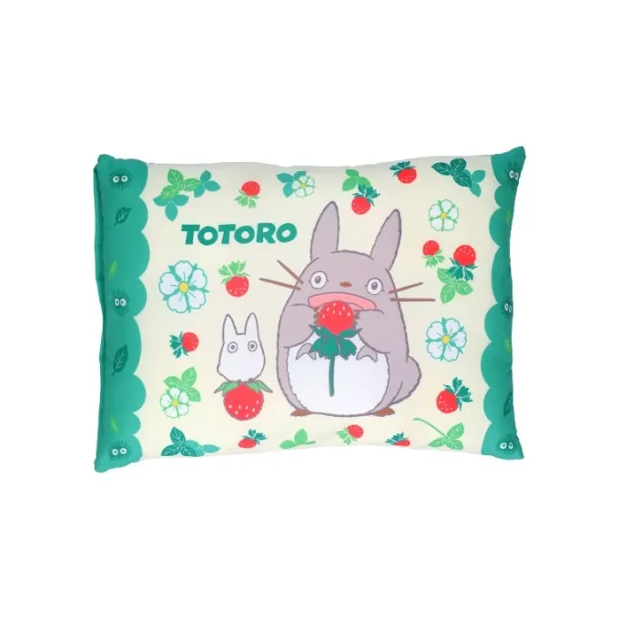 Maison Ghibli Totoro with strawberries pillow 28 x 39 cm - My Neighbor Totoro