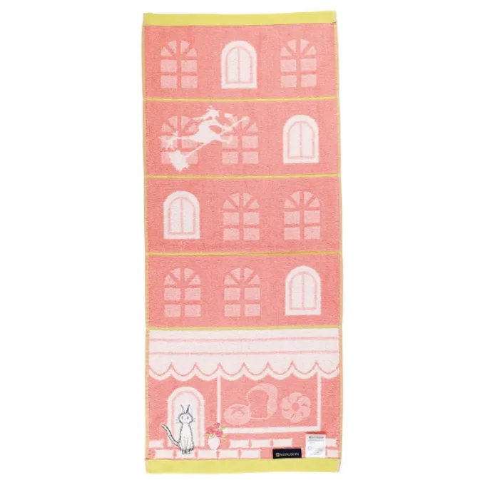Maison Ghibli Towel Jiji Street corner 34x80 cm - Kiki's Delivery Service
