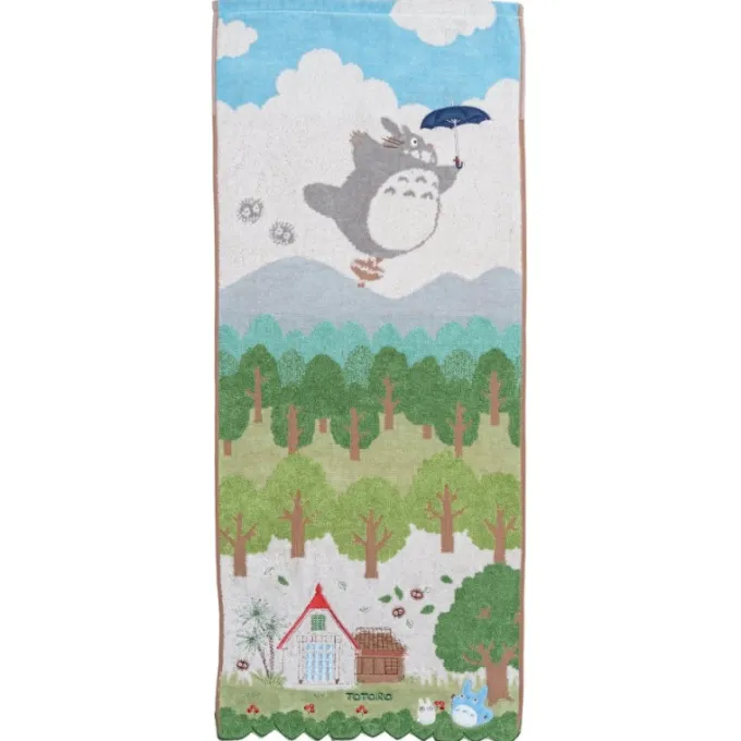 Maison Ghibli Towel Totoro in the sky 34x80 cm - My Neighbor Totoro