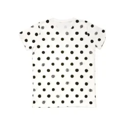Maison Ghibli T-SHIRTS TOTORO KUROSUKE DOTS WHITE S(LADIES) - MY NEIGHBOR TOTORO