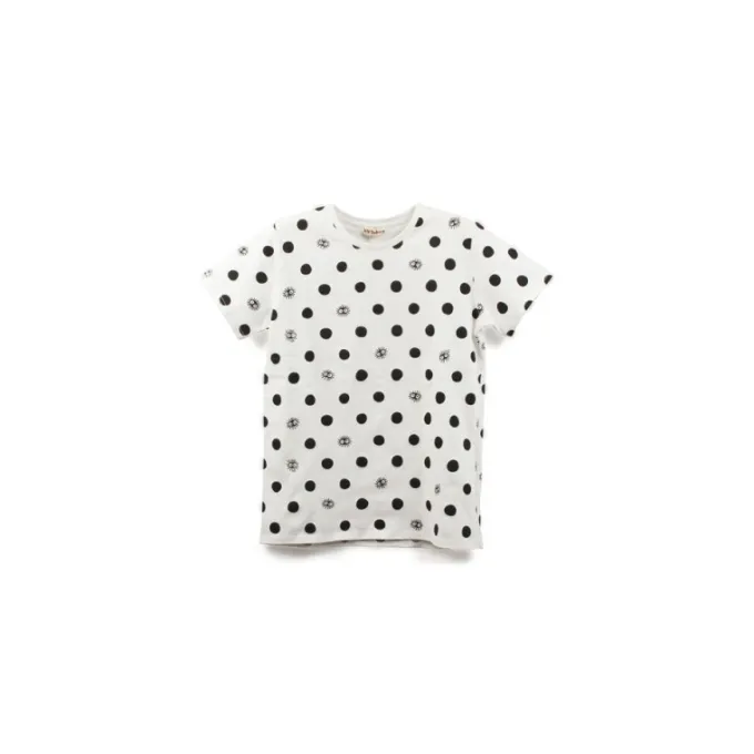 Maison Ghibli T-SHIRTS TOTORO NOIRAUDES DOTS BLANC M (FEMME) - MON VOISIN TOTORO