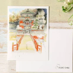 Maison Ghibli Watercolour Greeting cards 24 x 15,8 cm Aburaya - Spirited Away