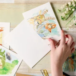 Maison Ghibli Watercolour Greeting cards 24 x 15,8 cm Winter - My Neighbor Totoro